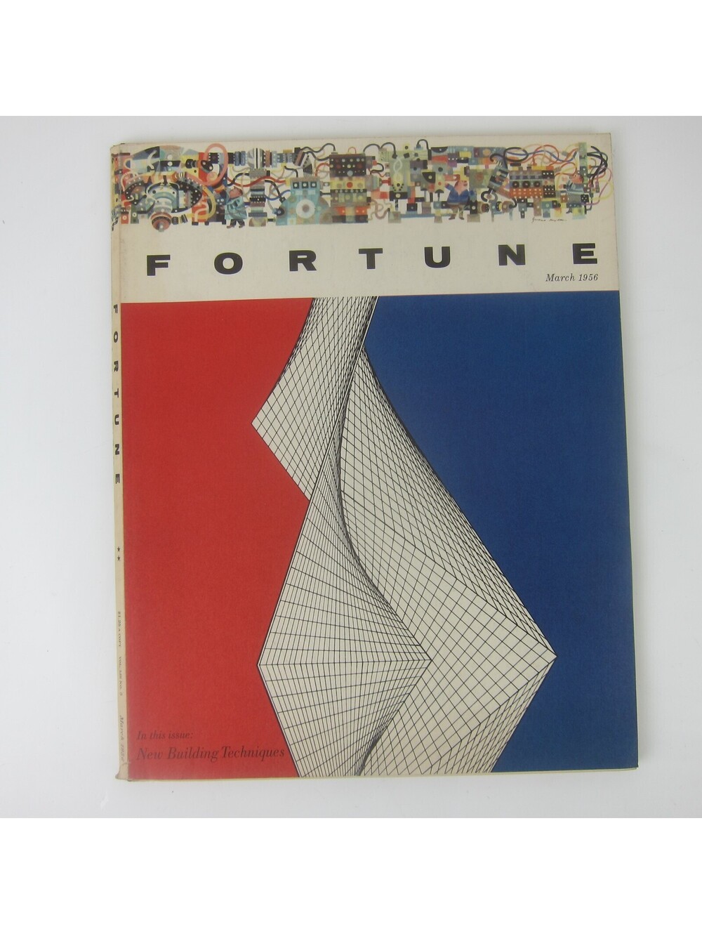 Vintage FORTUNE Magazine March 1956 General Motors, Ford, Cadillac, Buick Ads